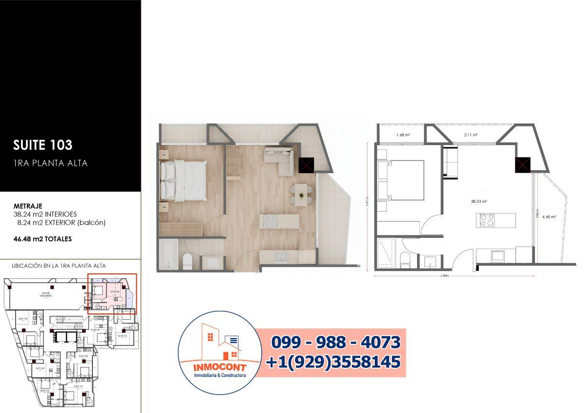 Suites en Preventa Zona Residencial Sector Av Primero de Mayo D372, Azuay — imagen 2