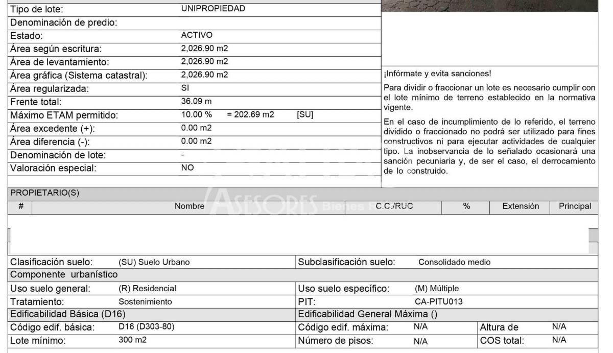 Terreno Plano en Venta 2.026 m² en Calderón — imagen 8