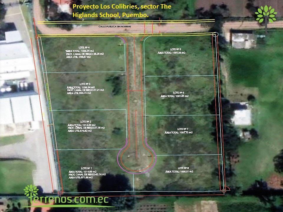 Venta de Terreno 1.014 m². Puembo, Proyecto Los Colibríes, Lote No.2. Provincia de Pichincha — imagen 6