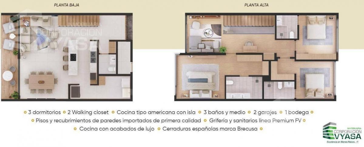 Tumbaco - La Viña Alta Bellavista, Casa en Venta 183.50 m² por Estrenar - C8 — imagen 9