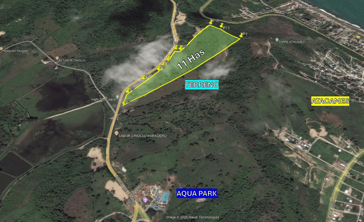 Venta de Terreno de 11.00has en Atacames — imagen 2