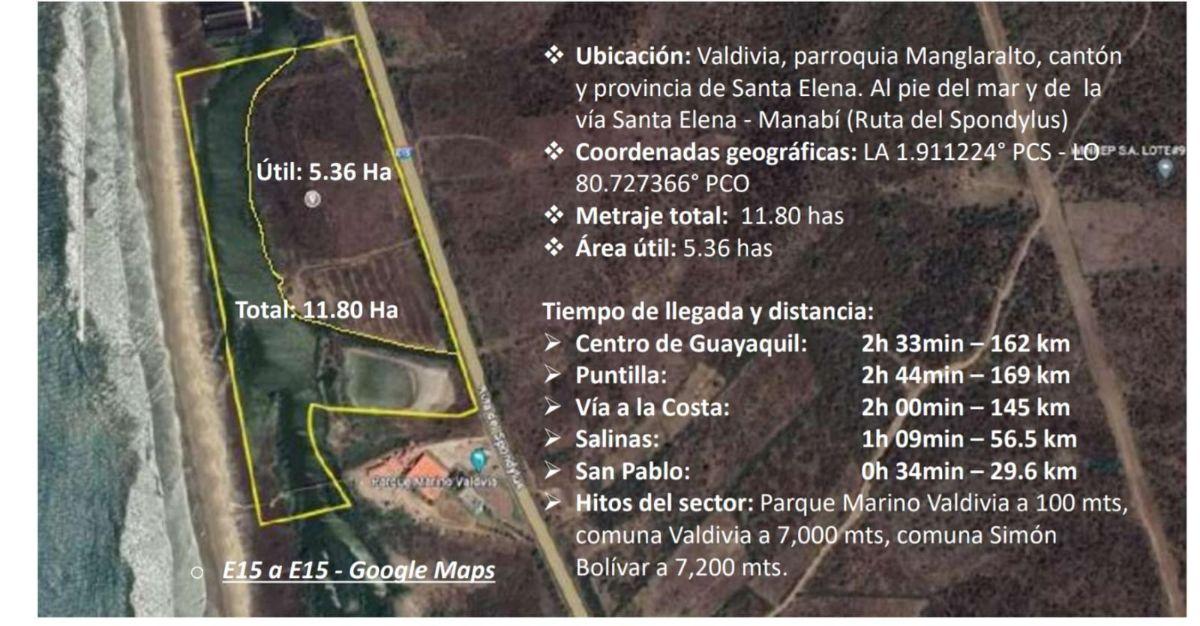 Terreno de Venta Frente Al Mar Ideal Para Proyecto Ubicado en Valdivia - Ruta del Spondylus — imagen 7