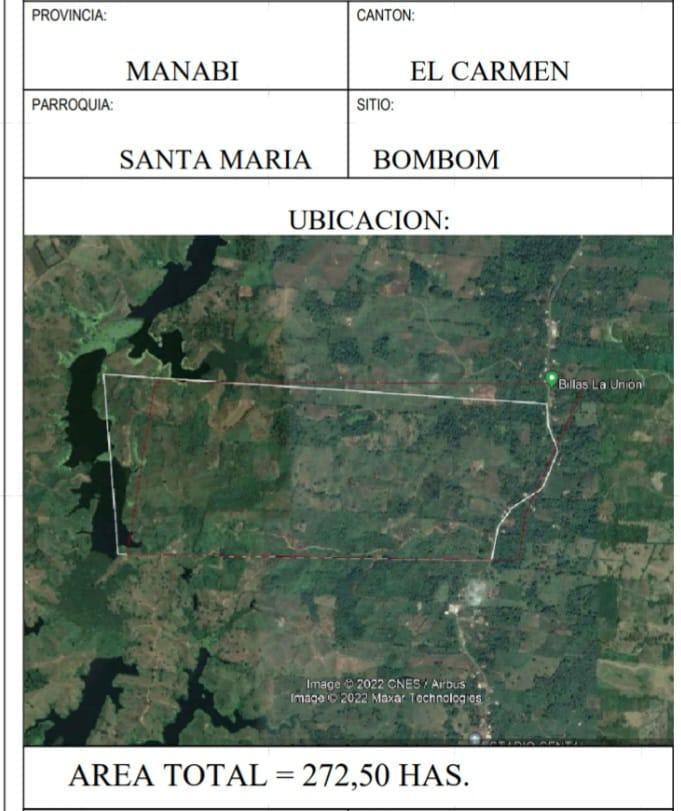 Terreno en Manabí, El Carmen Parroquia Santa Maria. La Bramadora Hacienda Bombom. Manabí — imagen 8