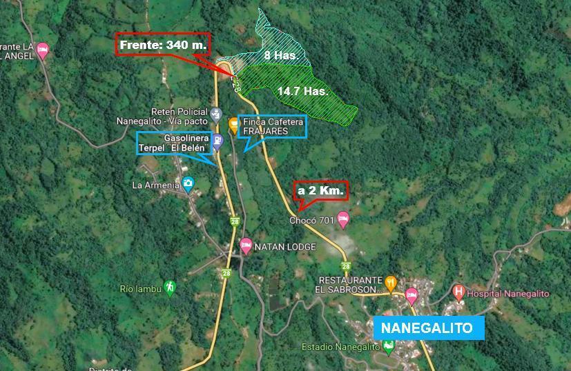 Venta Finca en Nanegalito con Frente a La Vía, 22 Has Gb. Provincia de Pichincha — imagen 10