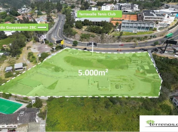 Terreno de Venta Sector Miravalle 5.000 m², Av Oswaldo Guayasamín — imagen 1