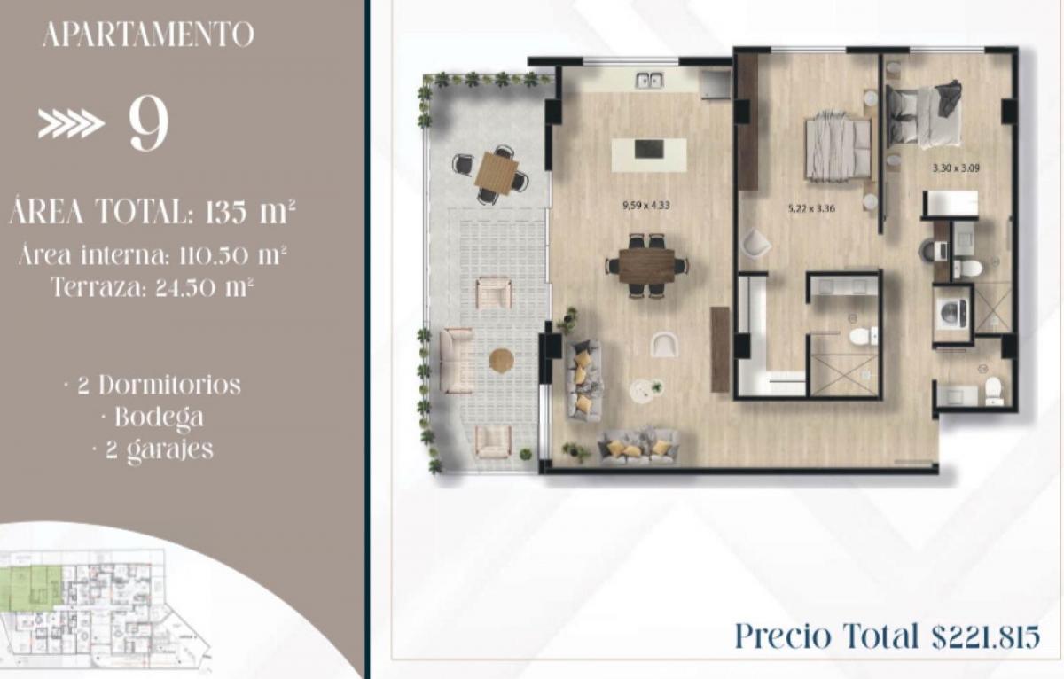 Departamento 2 Drm con Balcon a Estrenar en San Patricio Cumbaya — imagen 2