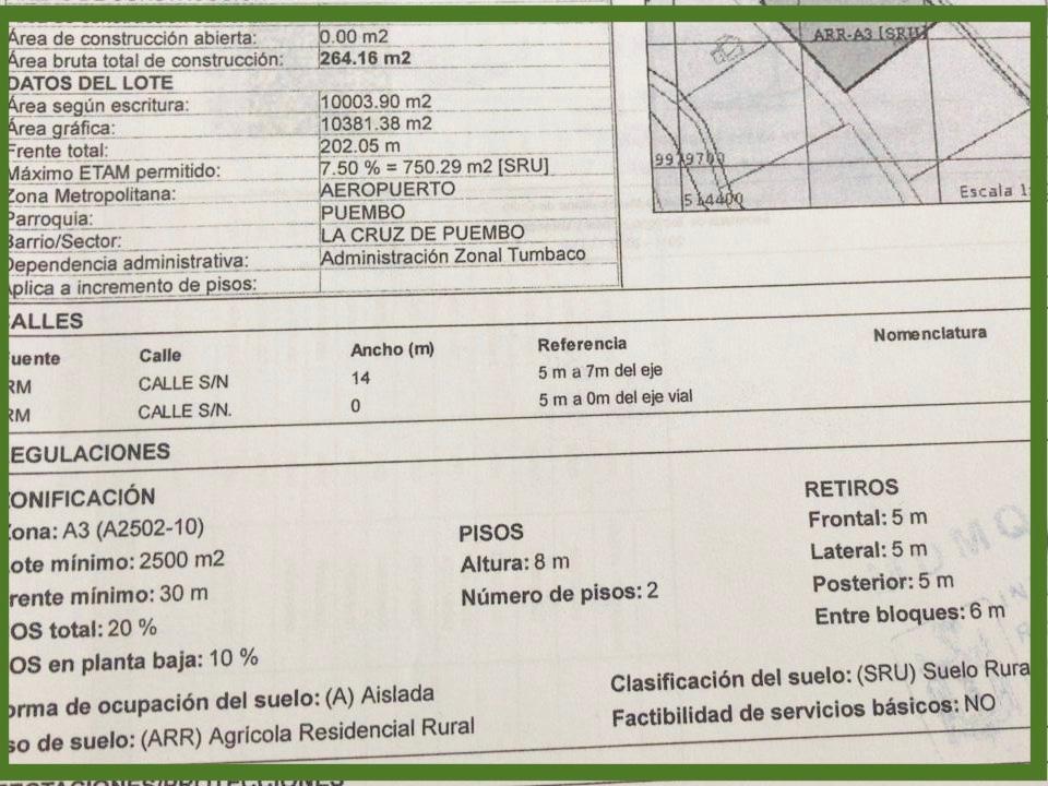 Hermoso Terreno de Venta Vía Arrayanes 10.000 m² — imagen 2