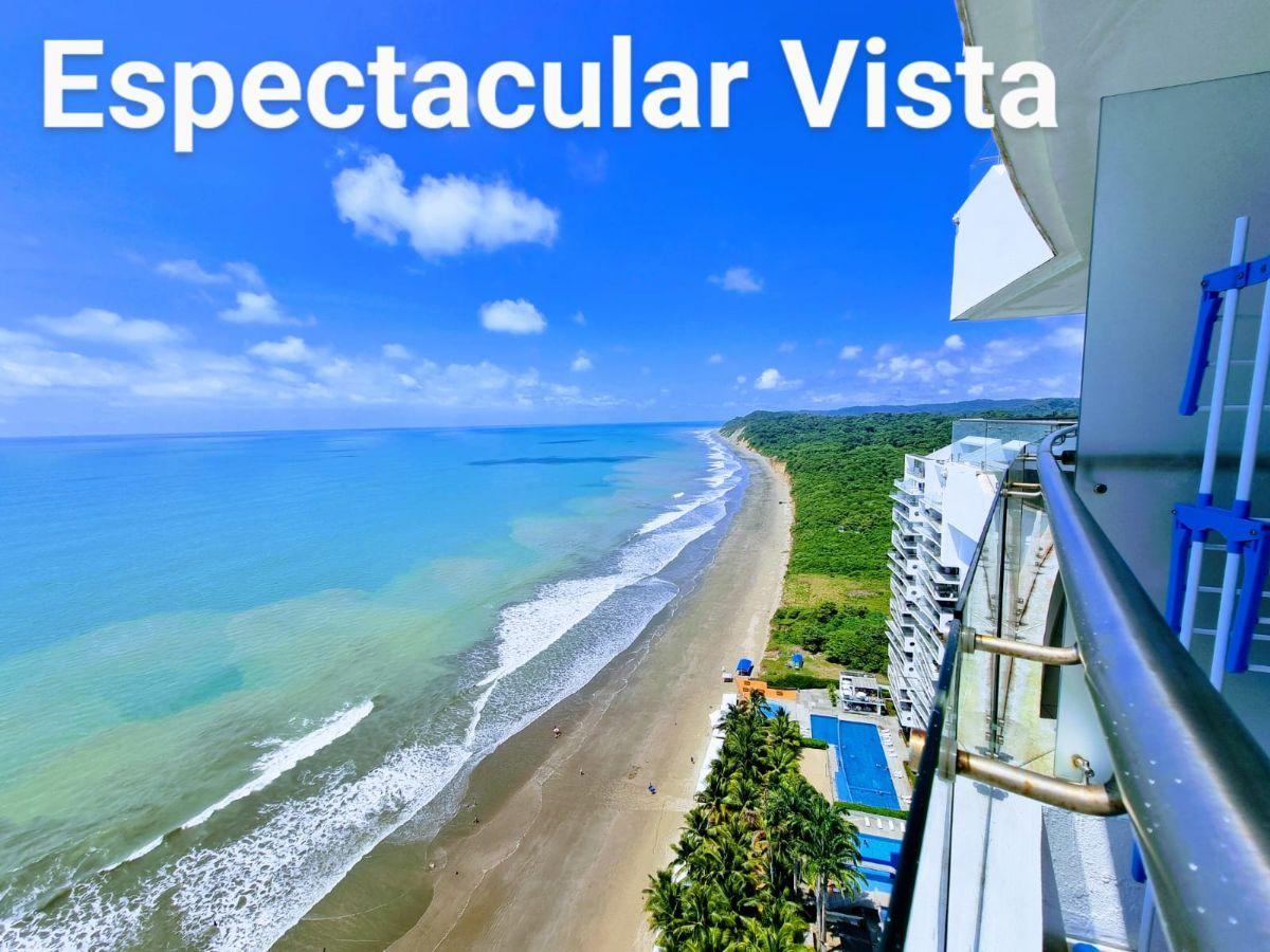 Vendo Departamento con Hermosa Vista Piso 22 Grand Diamond Beach Tonsupa 2 Dormi, Balcón 2 Baños — imagen 6