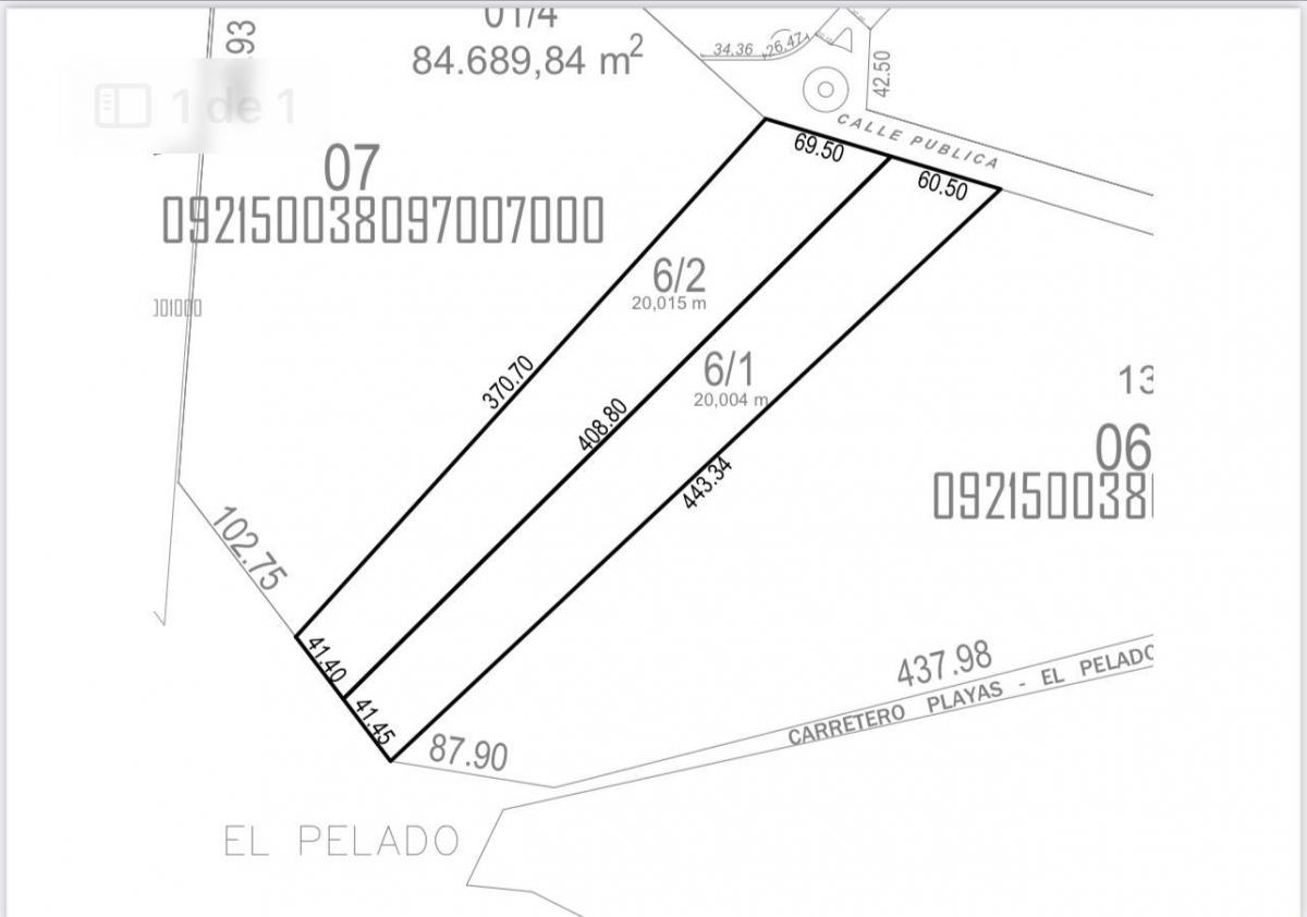 Vent 2 Terrenos de 2 Has C/u. Cantón playas,(Sector El Pelado), Guayas — imagen 7