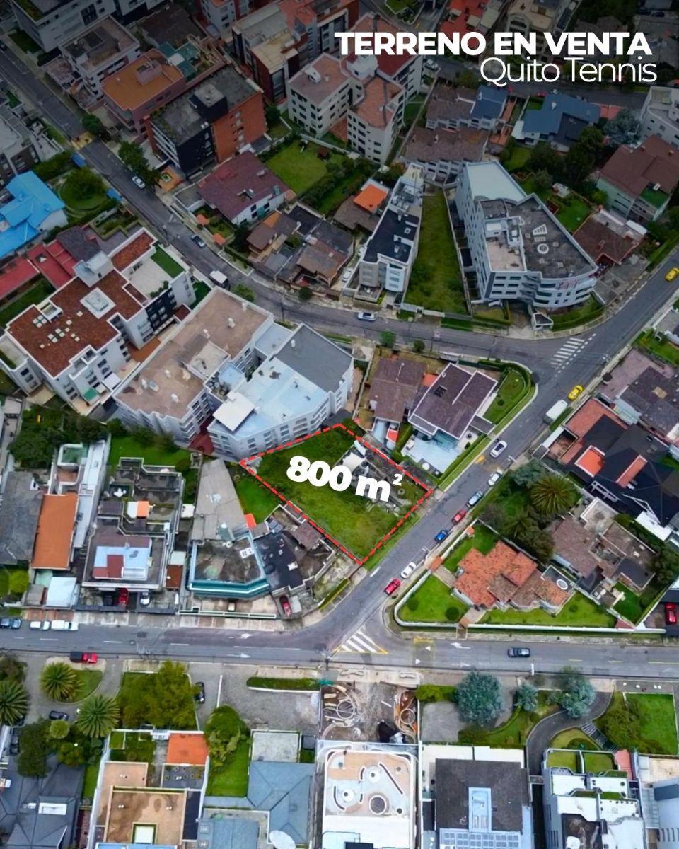 Terreno Para Desarrollo Inmobiliario | Quito Tenis | 800,80 m² | $480.000 — imagen 2