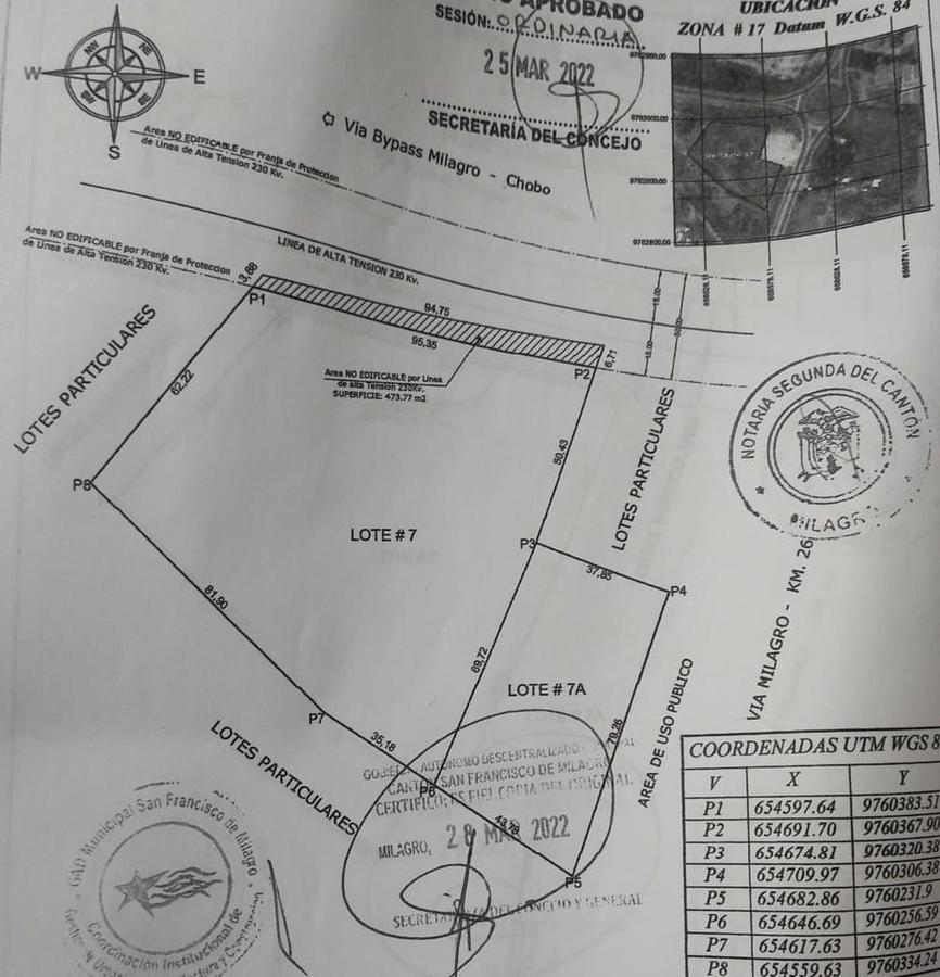 En Venta Terreno Industrial/comercial Km 4 1/2 Vía a Milagro - Virgen de Fátima, Guayas — imagen 5