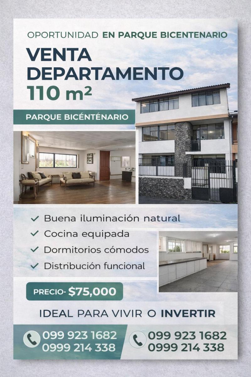 Venta Departamento 3 Dorm. Cerca Al Bicentenario — imagen 2