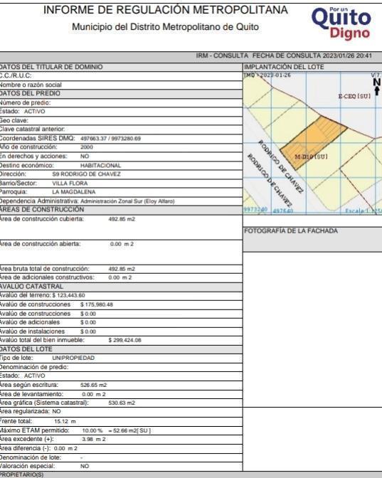Venta Local Comercial o Terreno en La Villaflora Av Rodrigo de Chavez — imagen 4