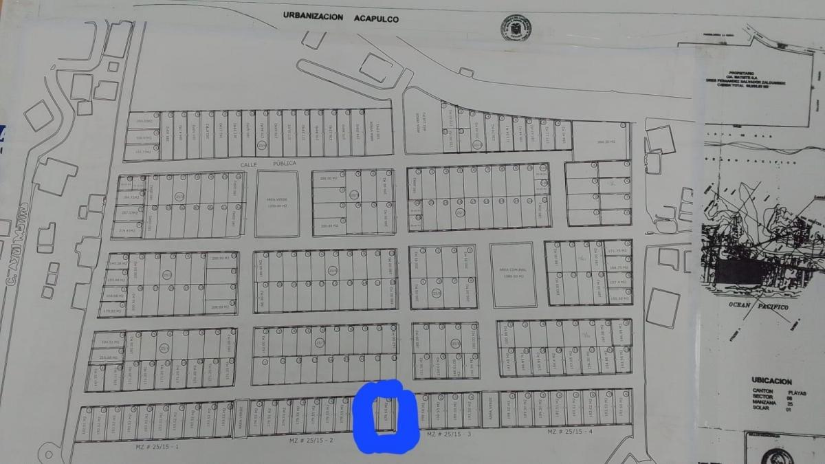 Terreno en Venta Urbanización Acapulco, Al Pie del Mar, Vía a Data, Playas, Guayas — imagen 2