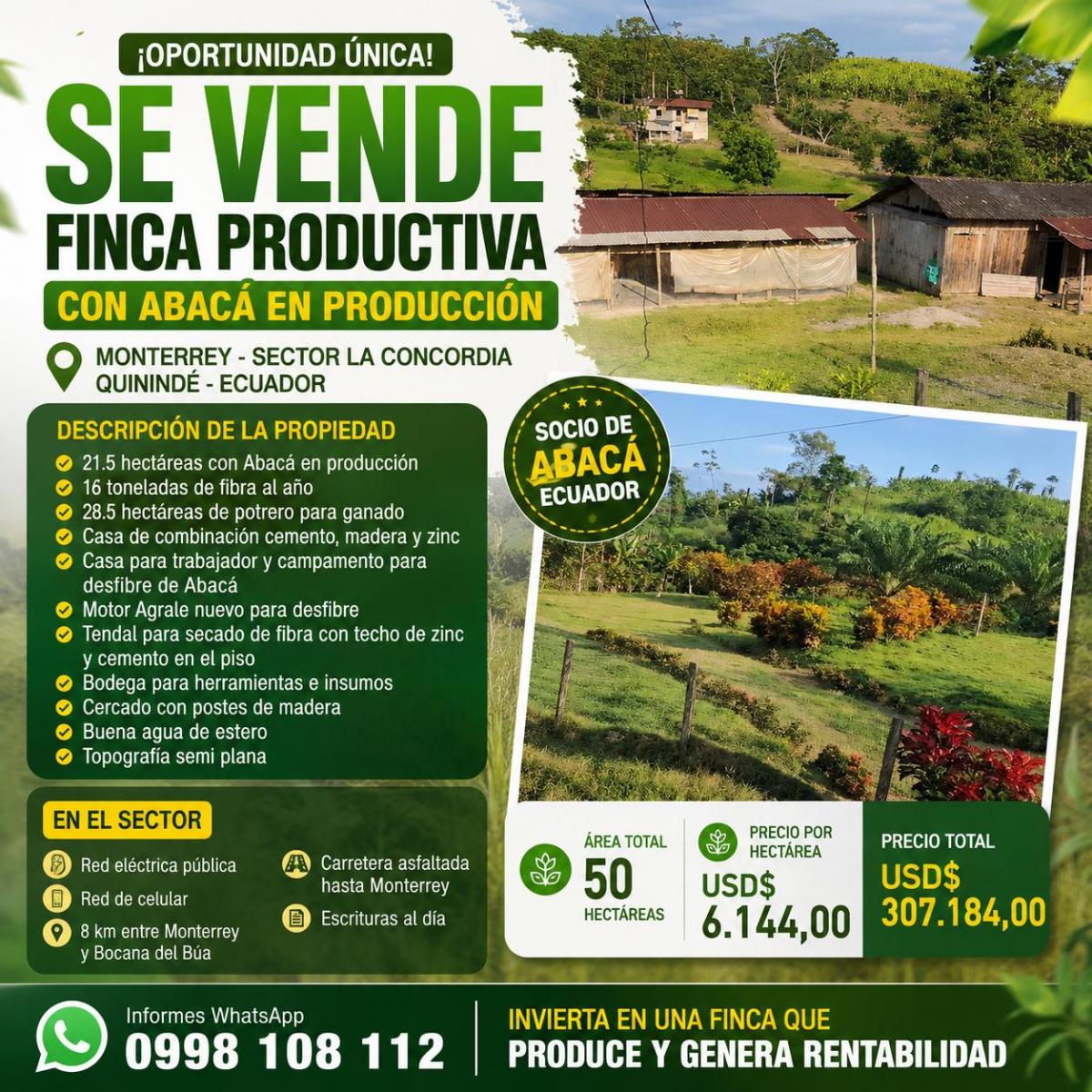 Terreno en venta en La Concordia, Santo Domingo