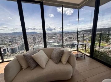 Vendo o Rento Departamento de Lujo Iluminado Piso Alto Edificio Iqon — imagen 2