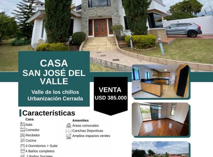 Venta Casa Independiente en San José del Valle – Valle de Los Chillos – Urbanización Privada — imagen 1