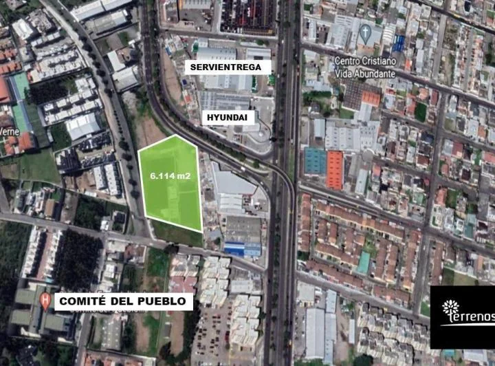 Terreno de 6.114 m² en La 6 de Diciembre y Galo Plaza Lasso — imagen 1
