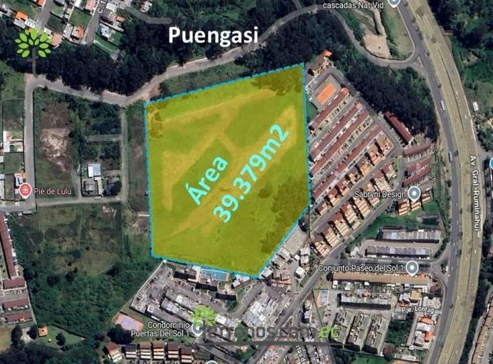 Venta de Terreno 39378 m² Autopista General Rumiñahui, Puengasí. Provincia de Pichincha — imagen 1