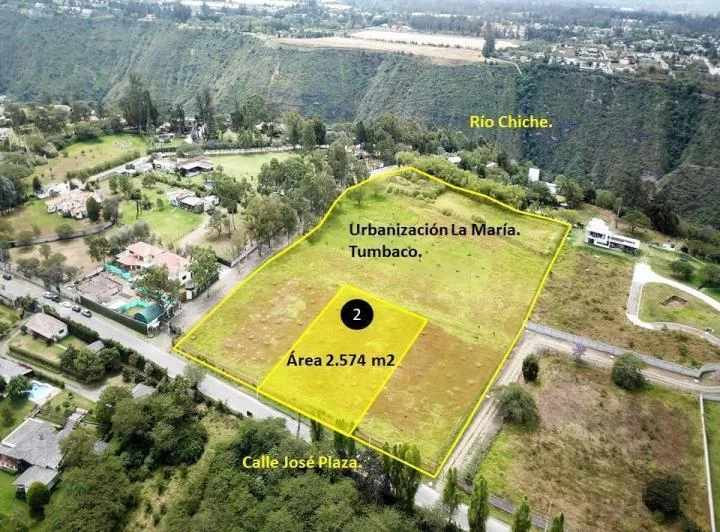 Venta Terreno Bifamiliar 2.574 m², Tumbaco. Provincia de Pichincha — imagen 1