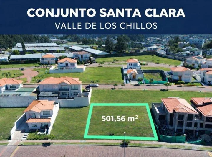 Oportunidad – Terreno de 501,56 m² en Conjunto Santa Clara Sangolquí — imagen 1