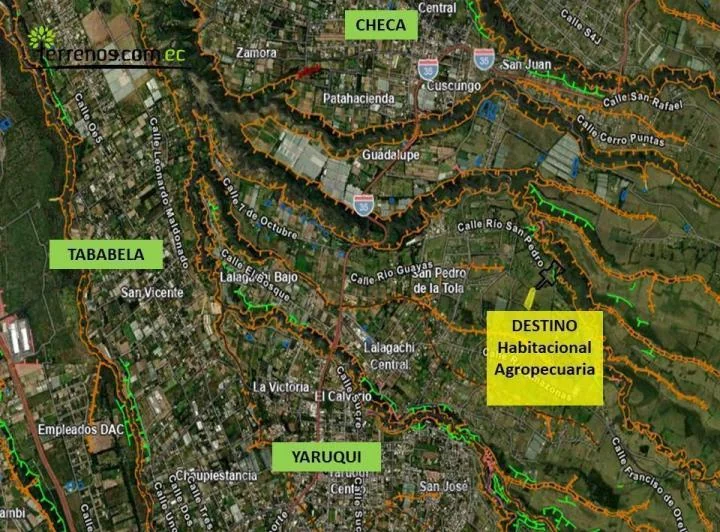 Terreno de Venta en Checa 10.339 m² Cerca Sector de Tababela y Yaruqui Puembo — imagen 1
