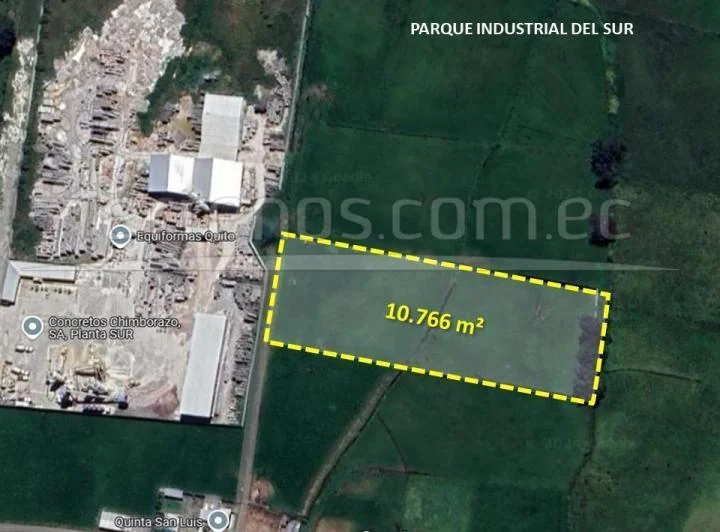 Venta Terreno Industrial de Alto Impacto 10.776 m² Zona Industrial del Sur (Pit). Provincia de Pichincha — imagen 1