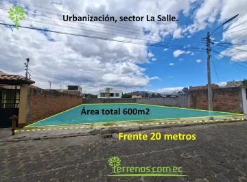 Venta de Terreno 600 m², La Salle, Urbanización Privada, Conocoto. Provincia de Pichincha — imagen 4