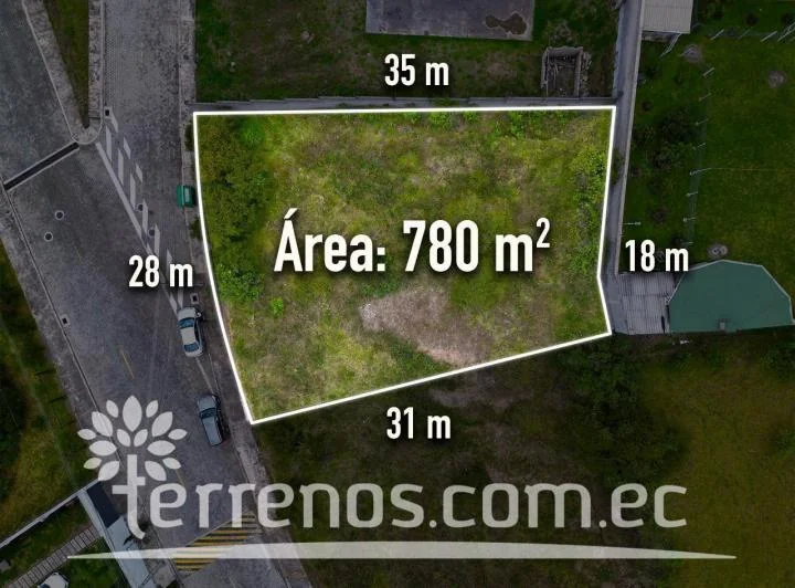 Terreno en Venta 780 m², Urb. Prados del Rio Sangolquí — imagen 1