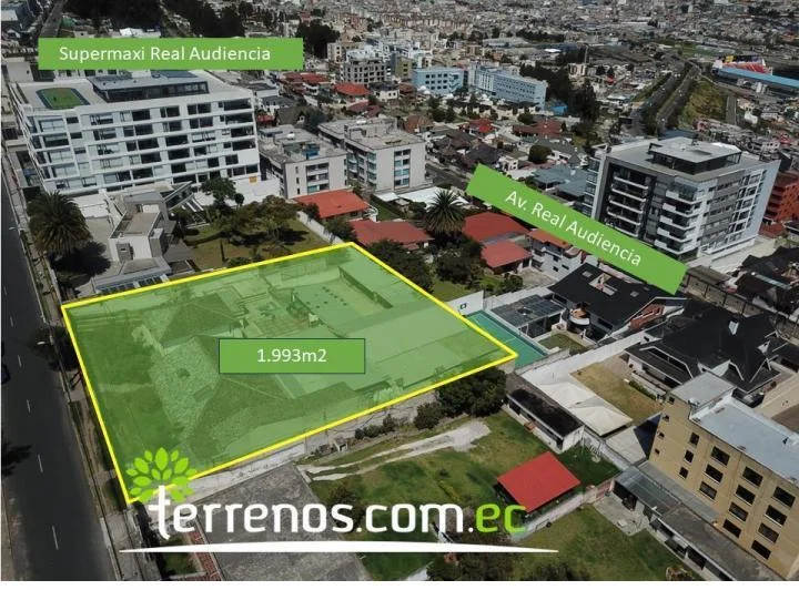 Terreno de Venta en Ponceano 1.993 m². Cerca Al Supermaxi Real Audiencia — imagen 1
