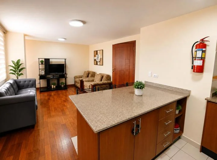 Vendo Departamento con Ubicacion Estrategica, Sector U. Central La Colon Dos Habitaciones — imagen 1