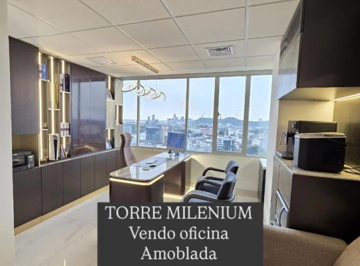 6654. Torre Milenium - Kennedy Norte, Vendo Oficina Full Amoblada 40 m², $160.000. Guayas — imagen 1