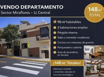Vendo Departamento, Dos Habitaciones con Parqueadero, Sector Universidad Central, Centro Norte. Provincia de Pichincha — imagen 5