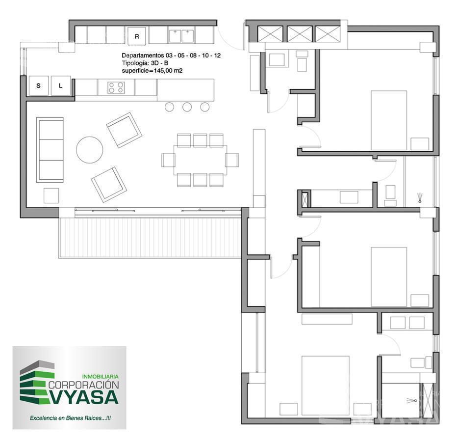 Quito Tenis - Departamento por Estrenar de Venta 145,65 m² Más Terrazas 8,15 m² — imagen 10