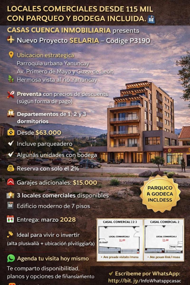 Selaria Departamentos de 1,2 y 3 Dorm., Azuay — imagen 10