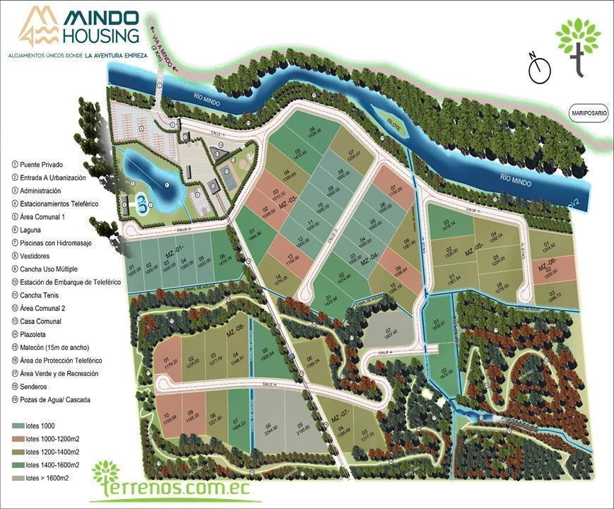 Venta de Terreno 1.254 m² Proyecto Mindo Housing en Mindo. Provincia de Pichincha — imagen 8