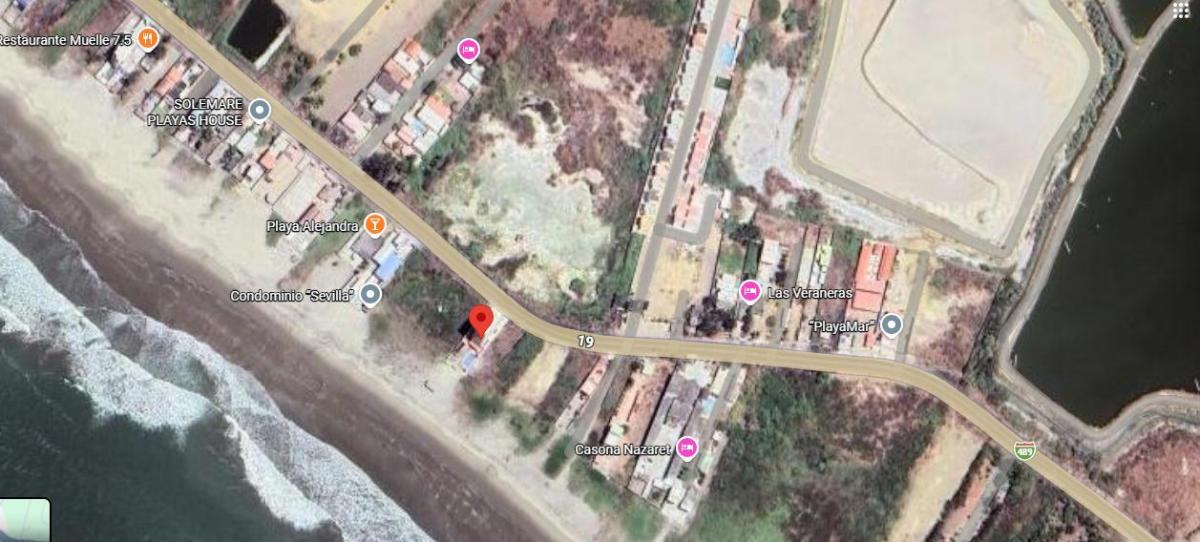 Villamil Playas, Venta de Terreno de Carretera Al Mar | 1.121 m² Frente Al Océano - Mons García, Guayas — imagen 7