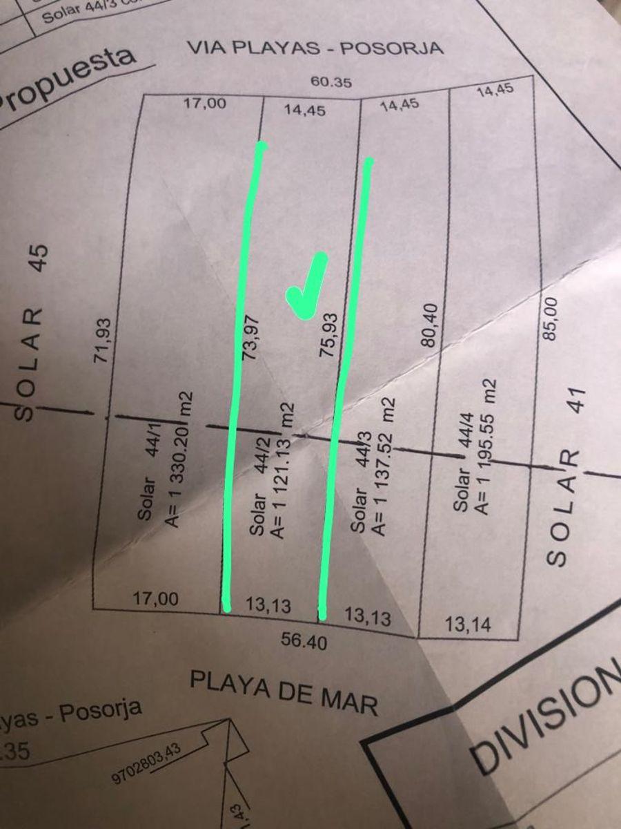 Villamil Playas, Venta de Terreno de Carretera Al Mar | 1.121 m² Frente Al Océano - Mons García, Guayas — imagen 4