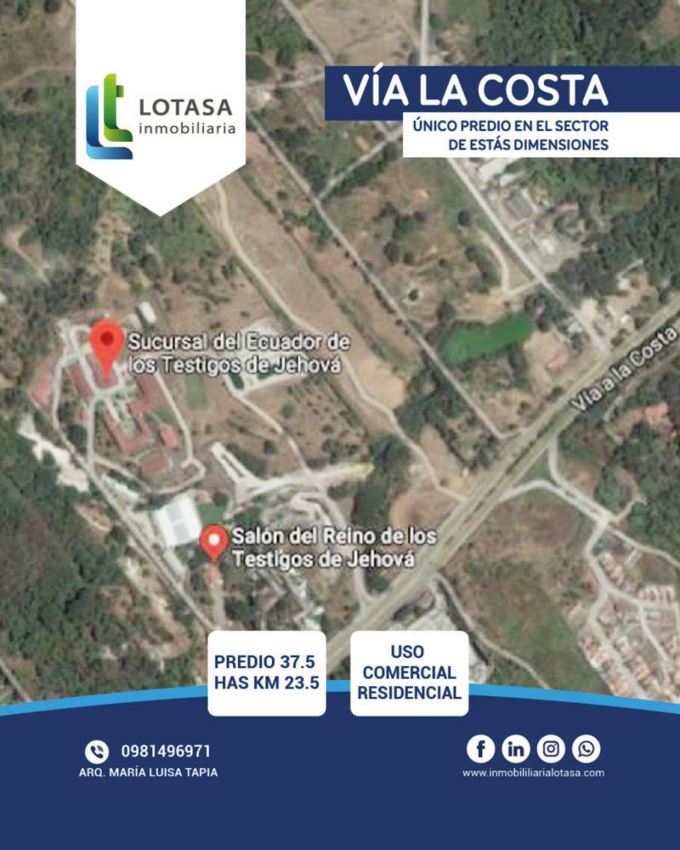 Vendo 28.48 Has Via La Costa Km. 23 Al Pie de La Vía. Terreno - Urbano, Guayas — imagen 2
