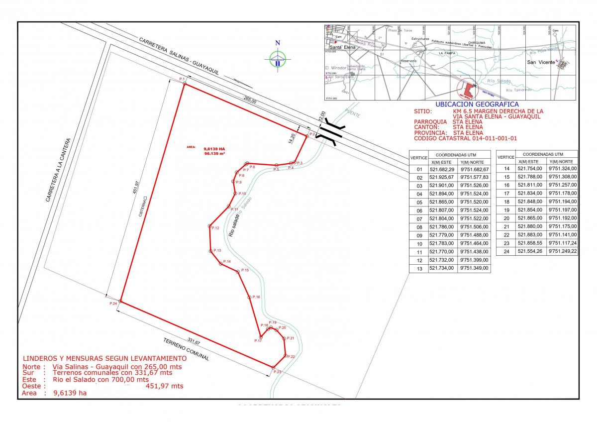 Terreno en Venta de 9.5 Hectáreas - Km. 5 Entrada a Santa Elena — imagen 4