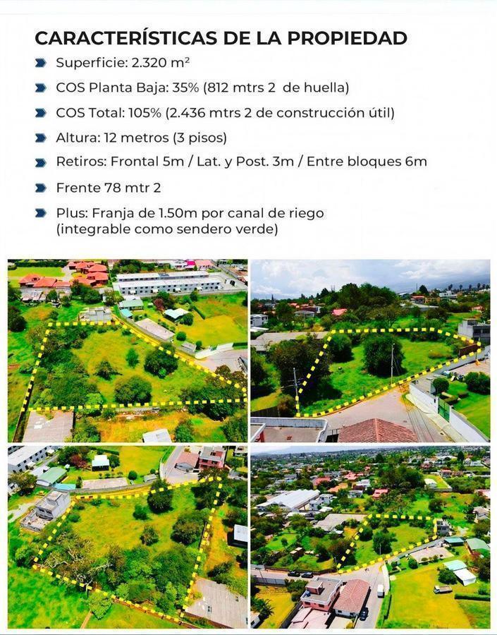 Terreno Estratégico 2.320 m² Tumbaco Sector La Villavega Cos 105% - 3 Pisos — imagen 6