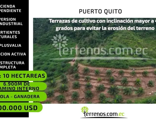 Foto de Terreno en Venta de 10 Has en Puerto Quito