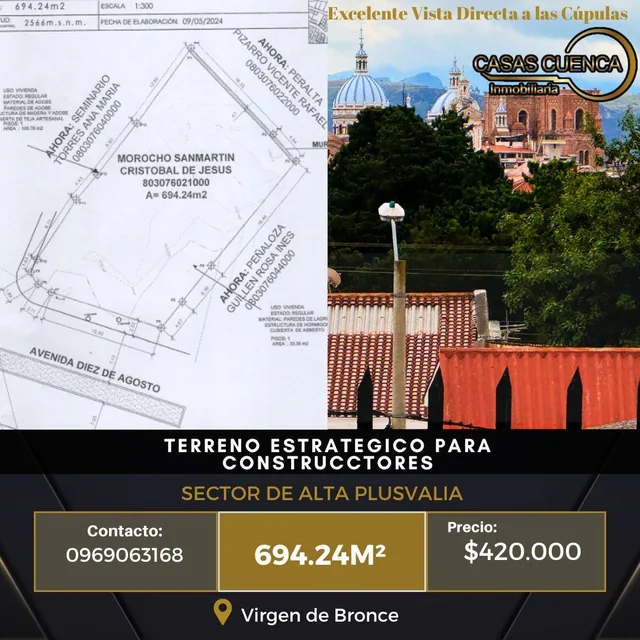Foto de Reservado - Terreno Ideal Para Inversion Excelente Ubicacion V. Bronce (T311), Azuay