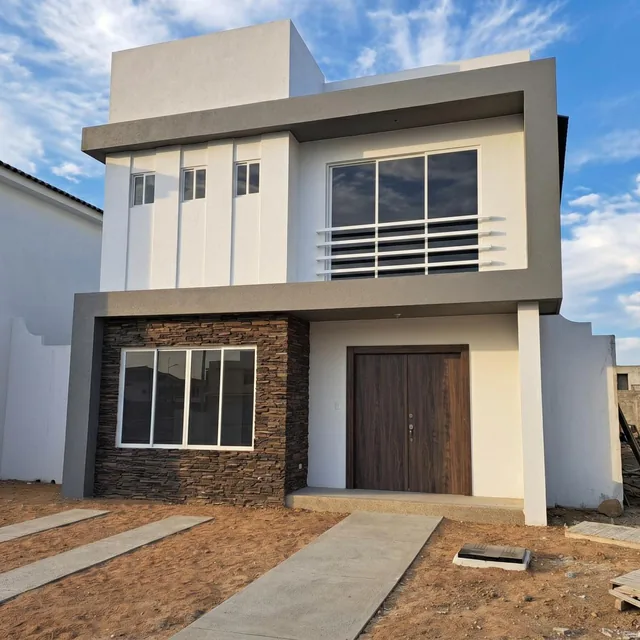 Foto de Casa en Venta, 4 Dorm., por Entregar de Estreno - Urb. Portón del Río, Av León Febres Cordero, Guayas