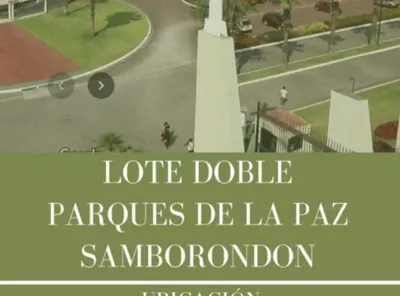 Foto de Lote Doble en Parque de La Paz, Venta. Guayas